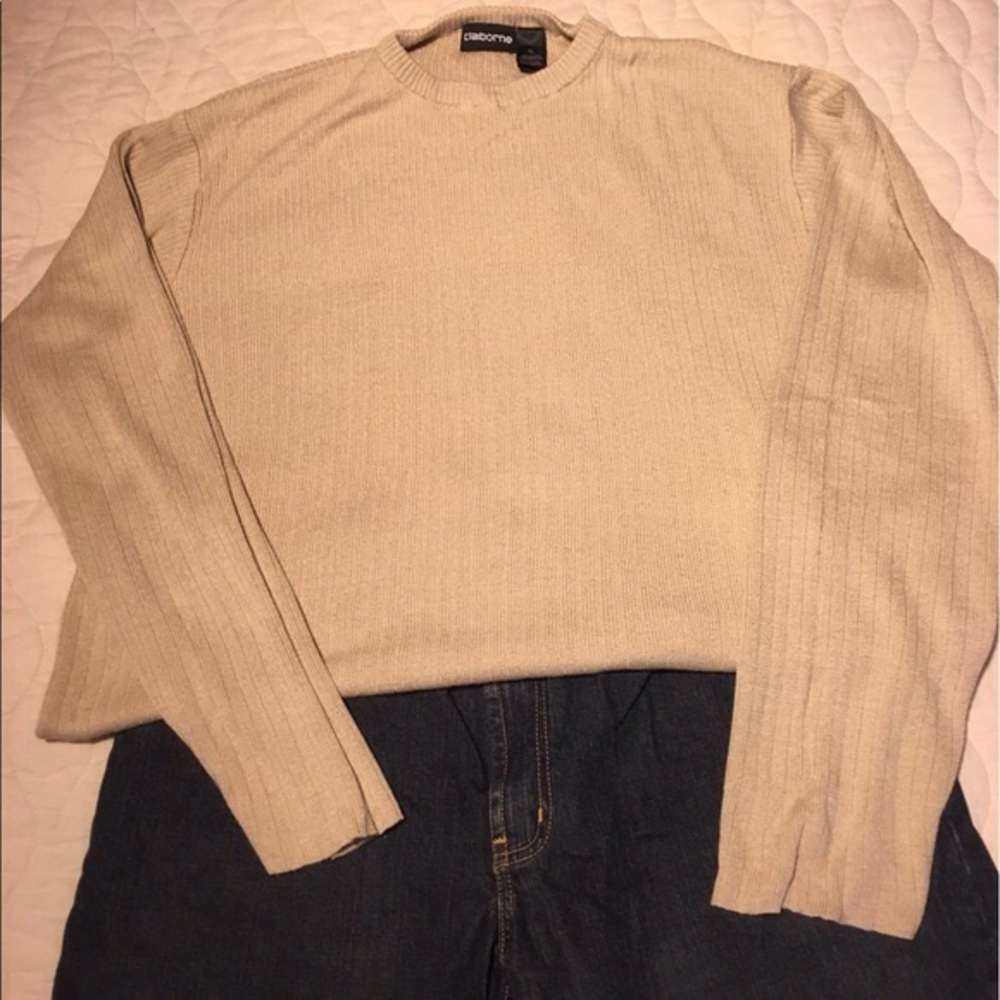 Tan Claiborne sweater